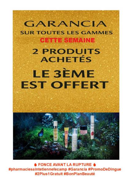 GARANCIA 2 Produits Achetés, le 3éme est Offert